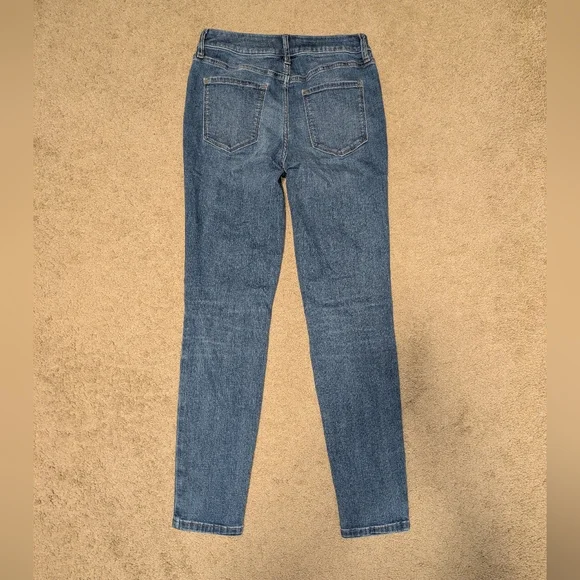 Simply Vera Vera Wang Women's Blue Skinny Jeans - Picture 3 of 4